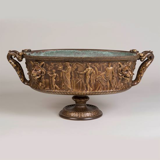 An Exceptional Exhibition-Quality Bronze Coupe By Ferdinand Barbedienne